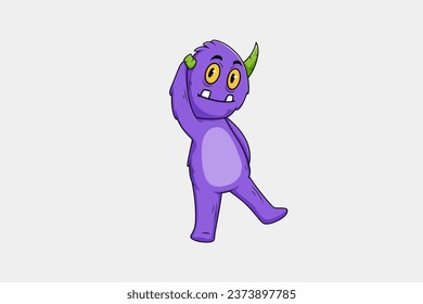 Cute Monster Character Design Illustration