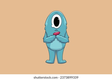Cute Monster Character Design Illustration