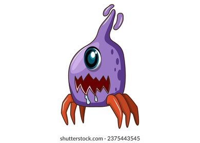 Cute Monster Character Design Illustration