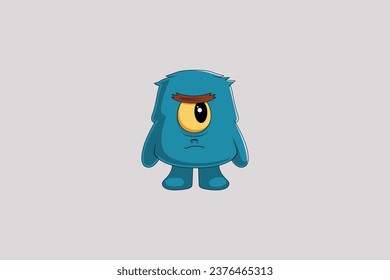Cute Monster Character Design Illustration
