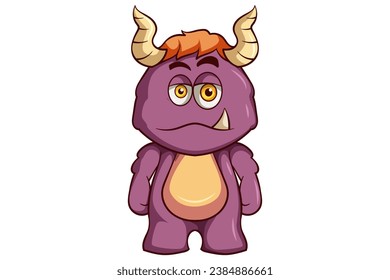 Cute Monster Character Design Illustration