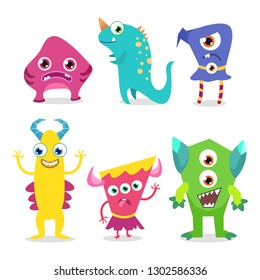 Cute Monster Character Vector