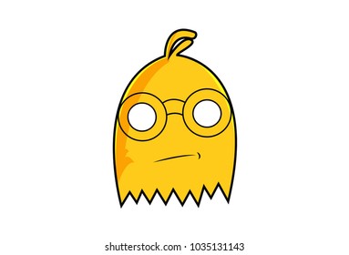 Cute Monster Character . Vector Illustration. Isolated on white background.