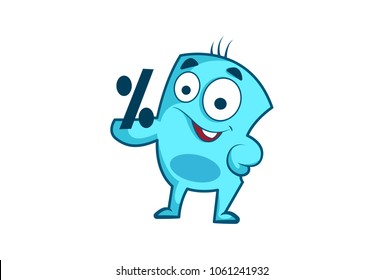 Cute Monster Character. Vector Illustration. Isolated on white background.