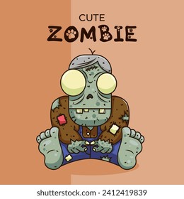 Cute-Monster-Zeichen, Vektorgrafik