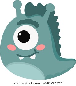 Cute Monster Character Vector Illustration