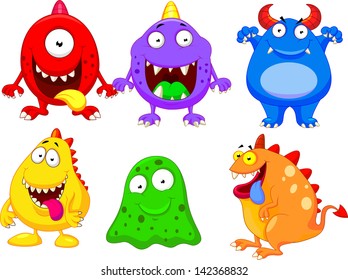 Cute monster collection set