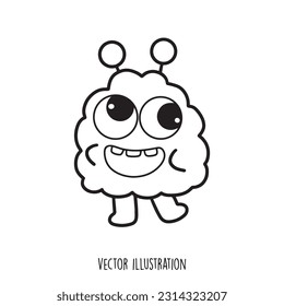 cute monster collection vector illustration