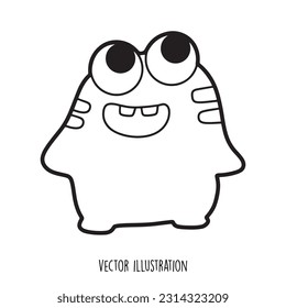 cute monster collection vector illustration