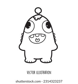 cute monster collection vector illustration