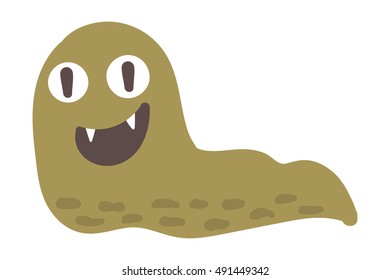 Cute monster color character funny design element