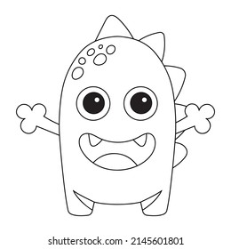 Cute Monster Coloring Pages For Kids