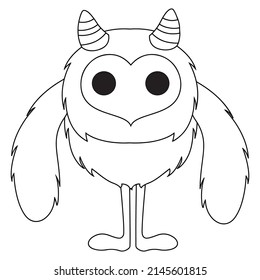 Cute Monster Coloring pages for kids