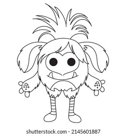 Cute Monster Coloring pages for kids