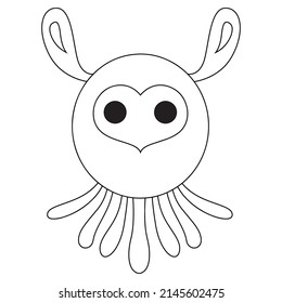 Cute Monster Coloring pages for kids