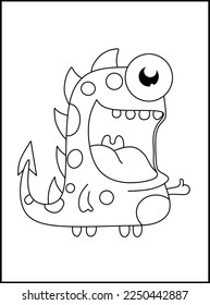 Cute Monster Coloring Pages for Kids