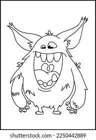 Cute Monster Coloring Pages for Kids
