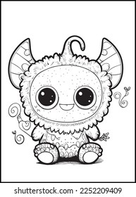 Cute Monster Coloring Pages for Kids