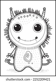 Cute Monster Coloring Pages for Kids