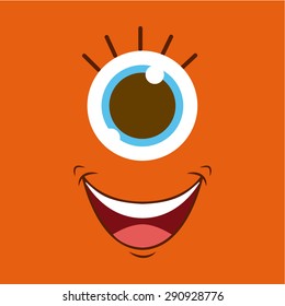 cute monster design, vector illustration eps10 graphic 