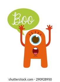 cute monster design, vector illustration eps10 graphic 