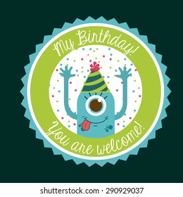 cute monster design, vector illustration eps10 graphic 