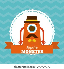 cute monster design, vector illustration eps10 graphic 