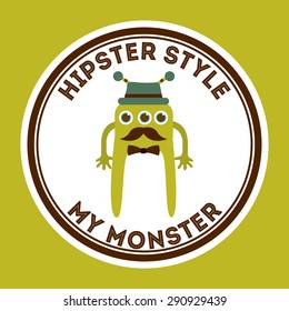 cute monster design, vector illustration eps10 graphic 