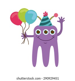 cute monster design, vector illustration eps10 graphic 