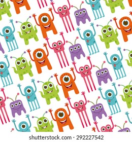 cute monster design, vector illustration eps10 graphic 