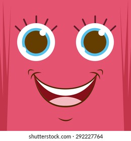 cute monster design, vector illustration eps10 graphic 