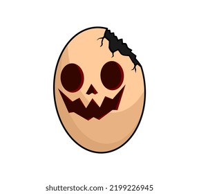 cute monster egg  character illustration