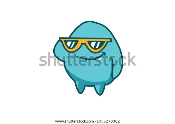 Cute Monster Emoji Vector Illustration Isolated Stock Vector (Royalty ...