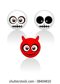 cute monster face