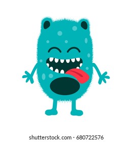 Cute monster Fluffy illustration
