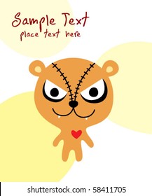 cute monster gift card