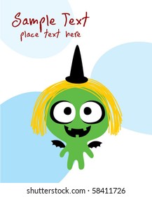 cute monster gift card