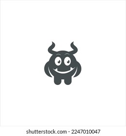 Cute monster happy vector template logo and inspiration designs.
