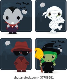cute monster illustration