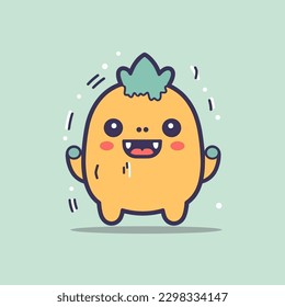 Cute monster illustration is quirky and whimsical, perfect for designs that are playful and imaginative.