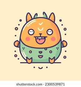 Cute monster illustration is quirky and whimsical, perfect for designs that are playful and imaginative.