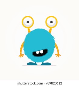 Cute monster illustration vector