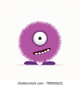 Cute monster illustration vector