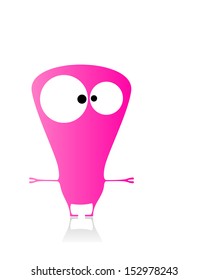 Cute monster isolated on white. vector