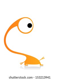 Cute monster isolated on white. vector