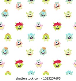 Cute Monster. Monster kids vector set.