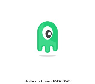 Cute monster logo