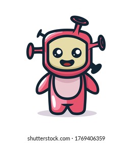 Cute monster mascot costume design