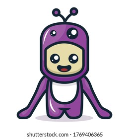 Cute monster mascot costume design