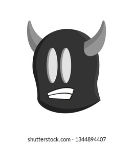 Cute monster on the white background
